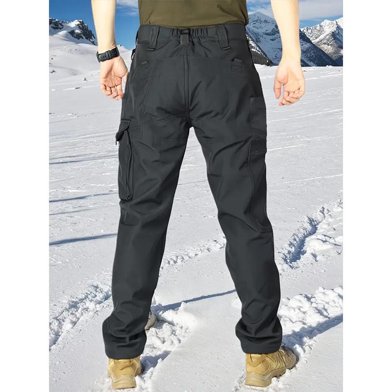 Men’s Tactical Fleece-Lined Joggers — Windproof Outdoor Pants