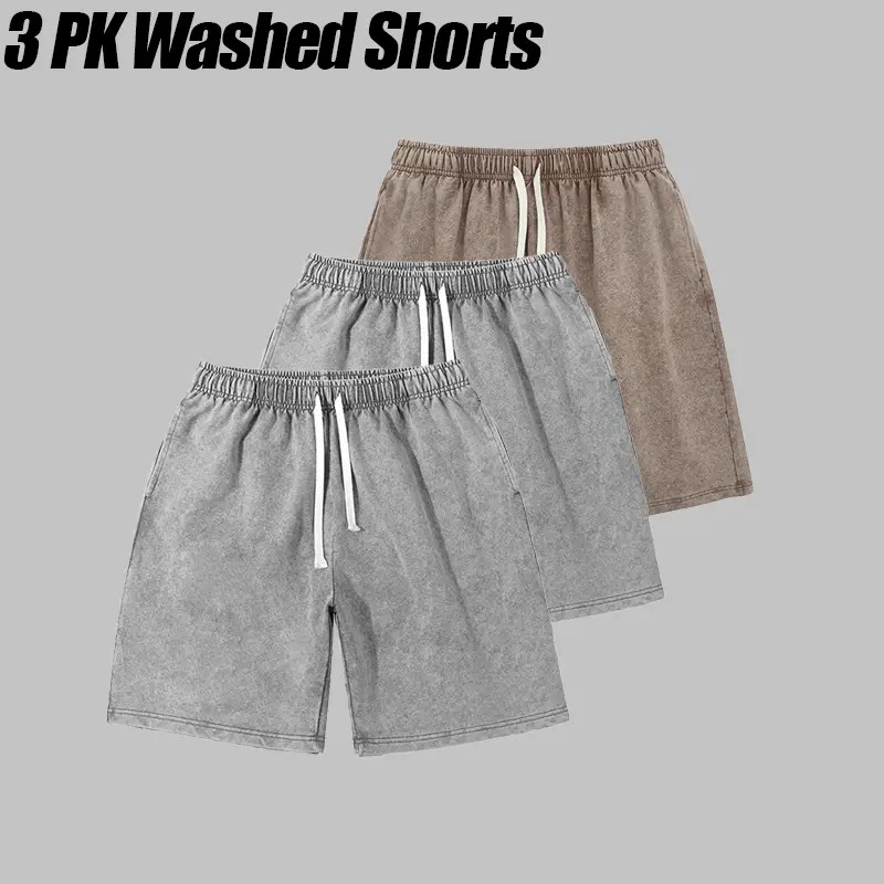 Vintage Acid-Washed Athletic Sweat Shorts