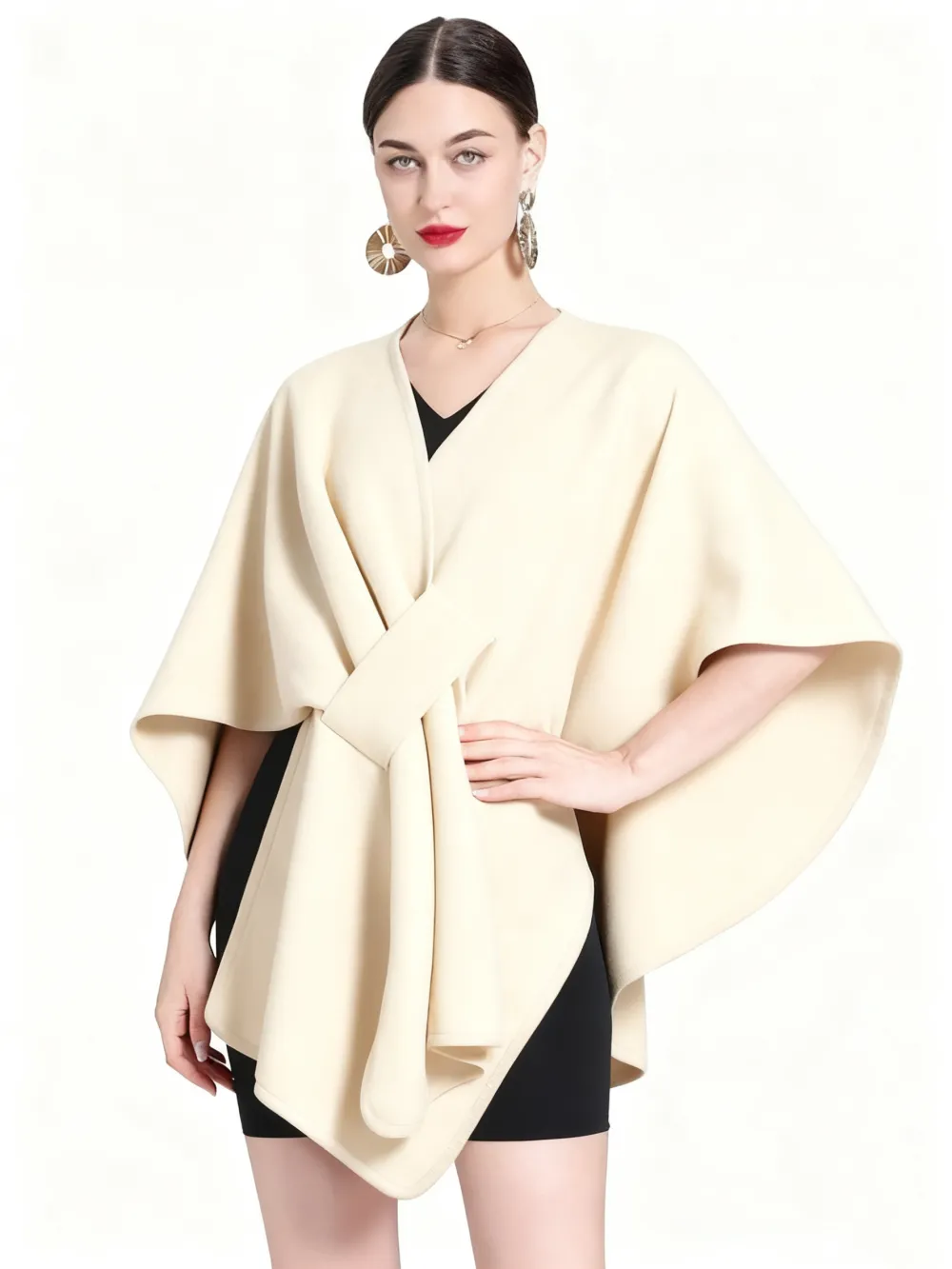 Women's Solid Color Cape Shawl