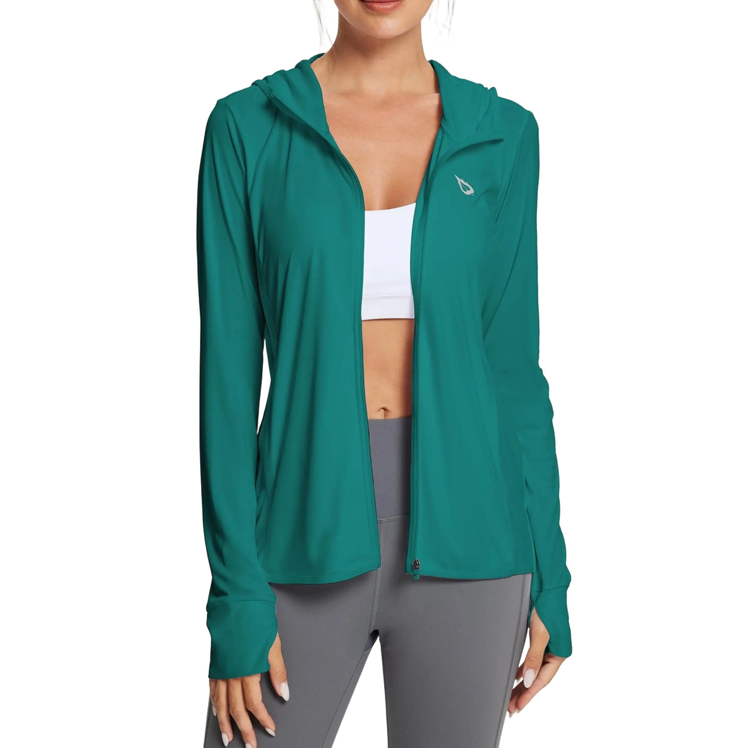 Women's UPF50+ Hoodie Sun Protection Shirts Lightweight Breathable SPF Jacket UV Cooling Long Sleeve Summer Outdoor Hiking Gardening Fishing