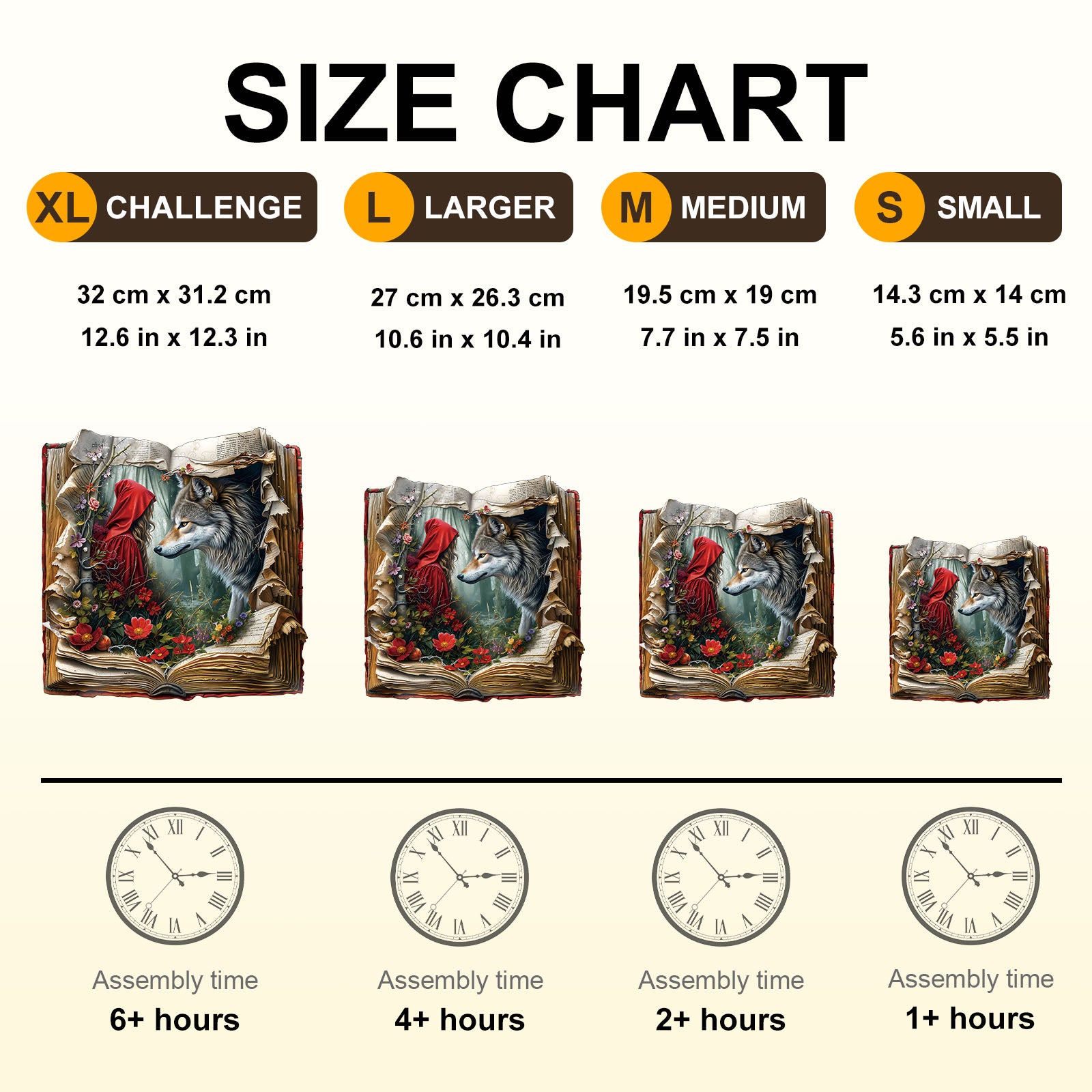 Wolf and the Maiden Wooden Jigsaw Puzzle