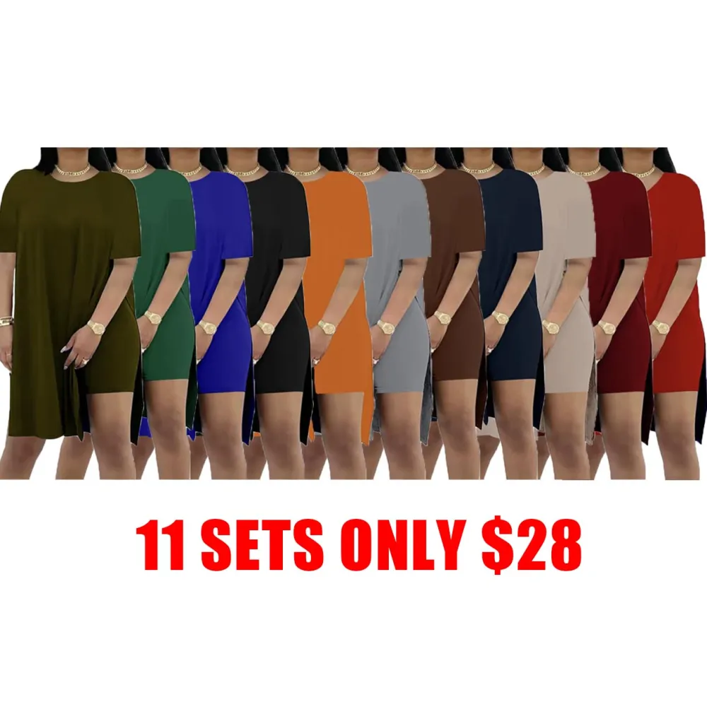 Plus Size Women's 2 Piece Outfit – Casual Basic Top and Shorts Set for Spring Summer Beach Vacation