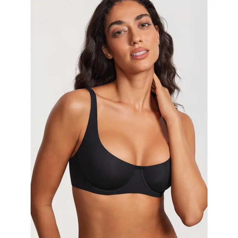 Women's No Padded Underwire Balconette Bra