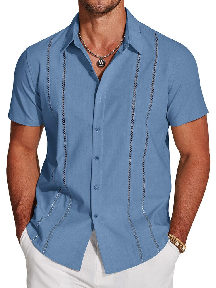 Men's Cuban Guayabera Shirt – Casual Summer Menswear Top