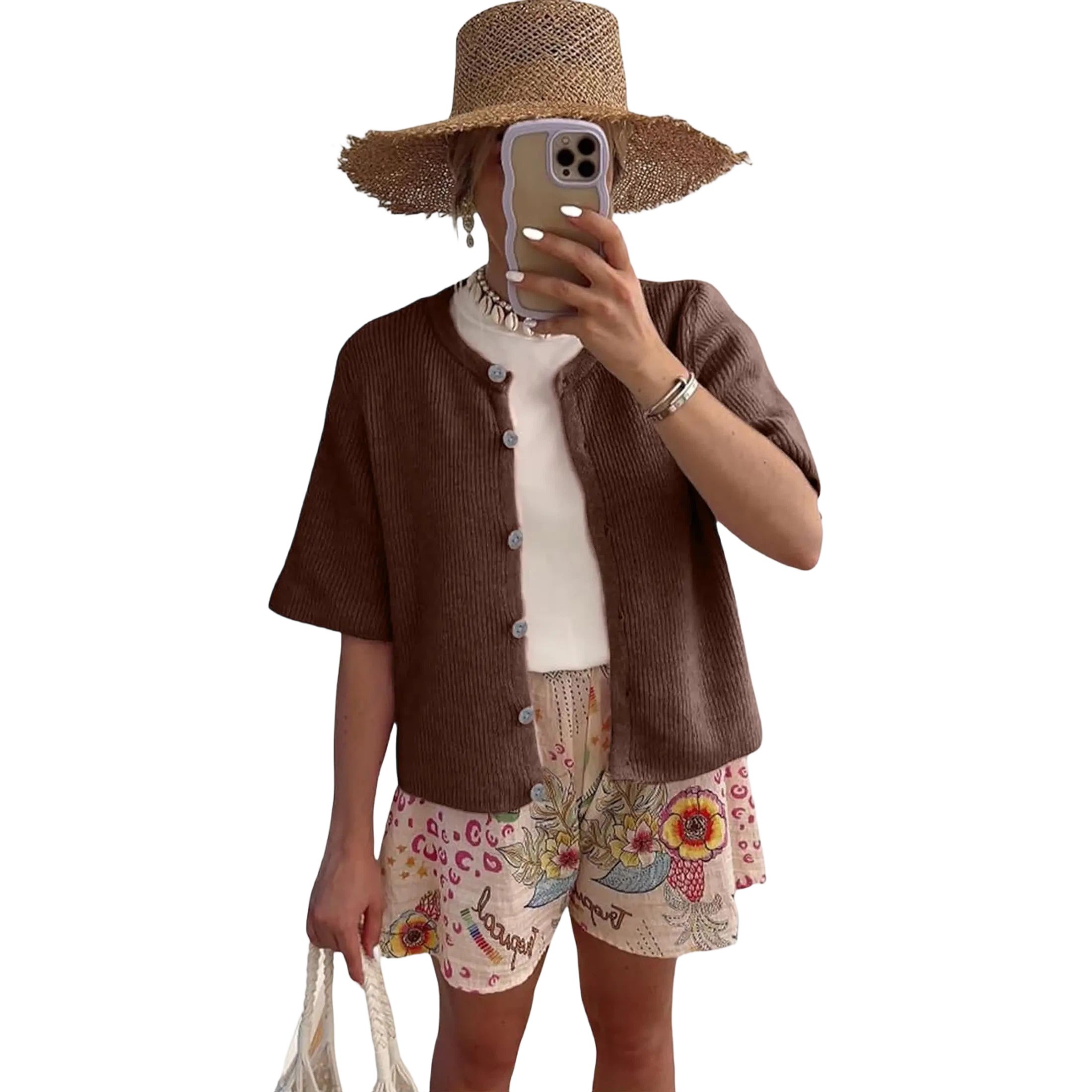 Summer Breeze Women's Short Sleeve Cardigan (XS–5XL)