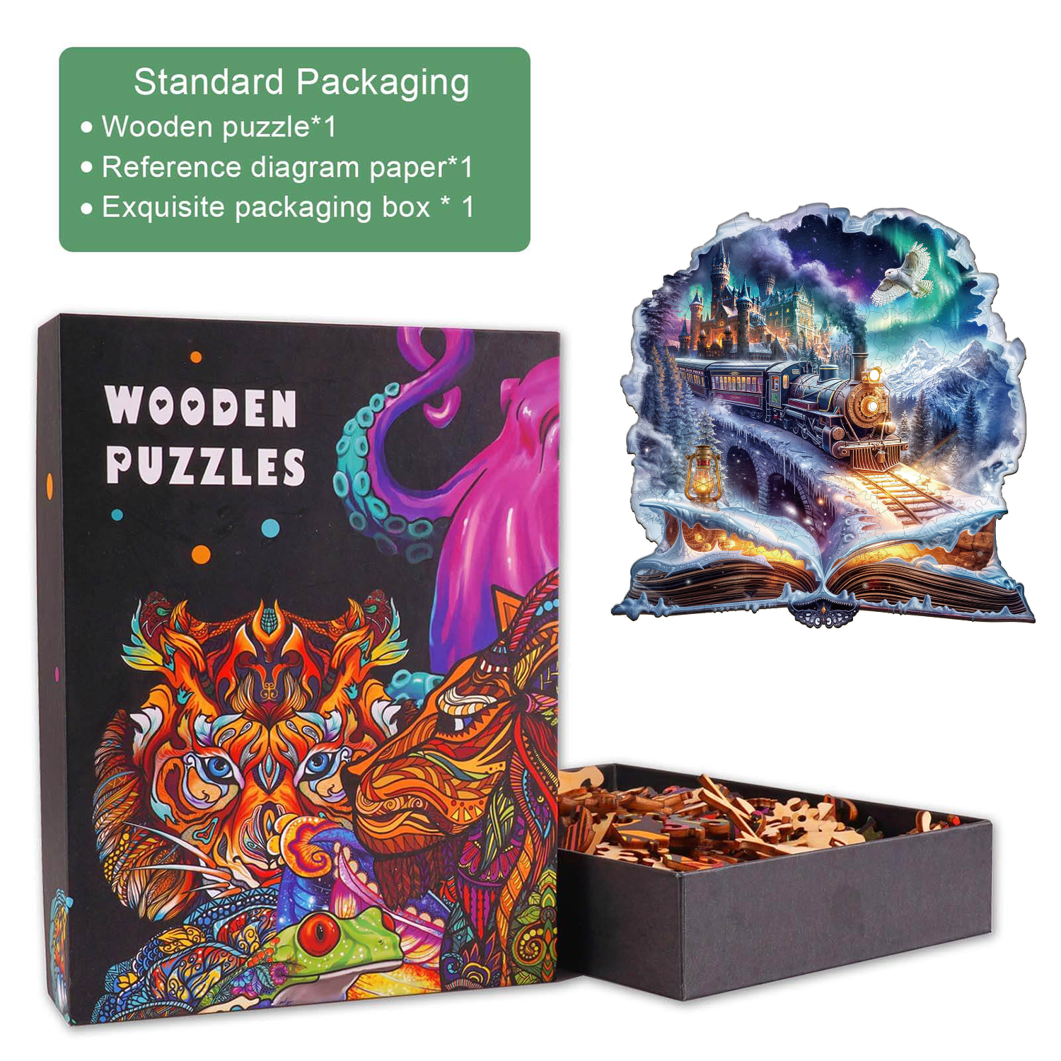 Magic Snowpiercer Wooden Jigsaw Puzzle