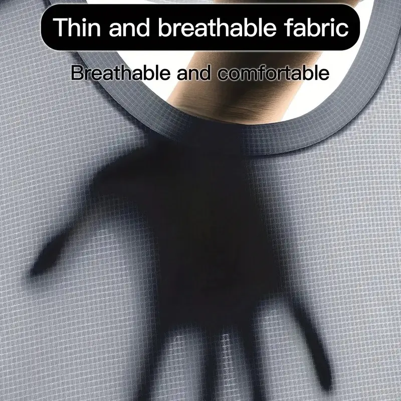 Men's 5-Pack Quick-Dry Crewneck T-Shirts – Breathable, Moisture-Wicking Sports Tees