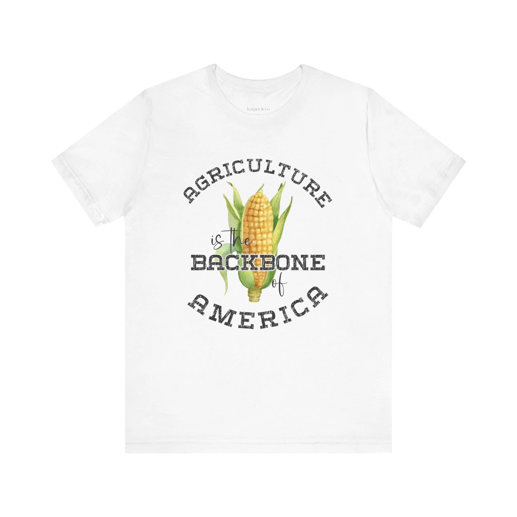 Agriculture is the Backbone Bella Canvas Jersey Short Sleeve Tee - Multiple Colors