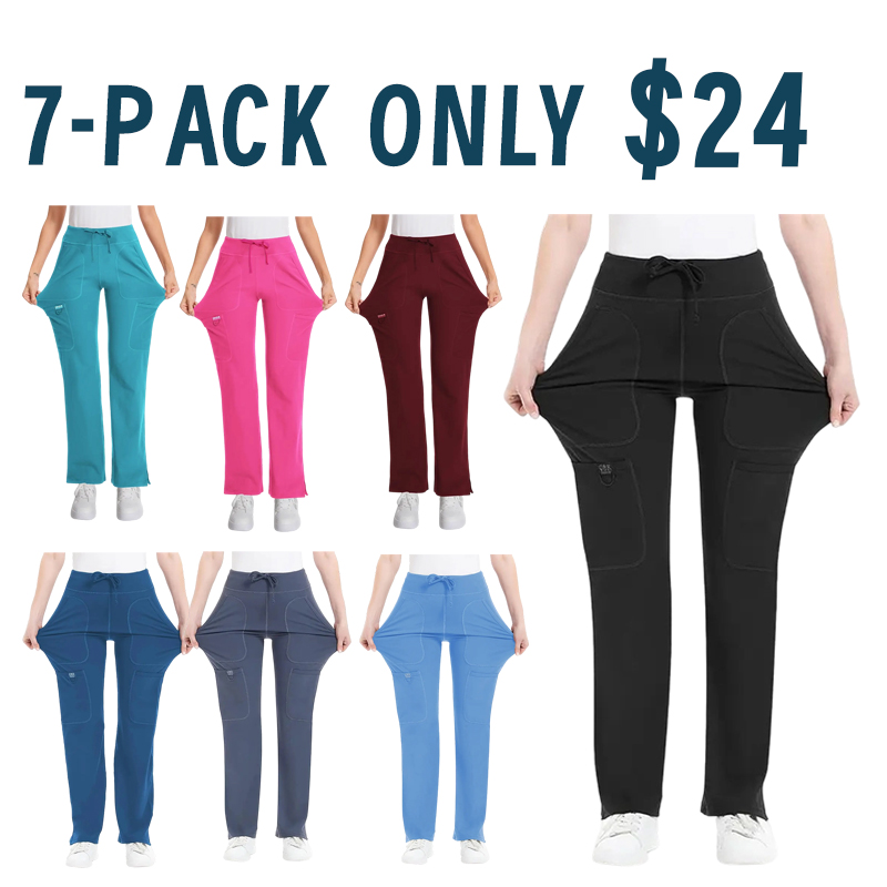 Women’s 4-Way Stretch Cargo Scrub Pants