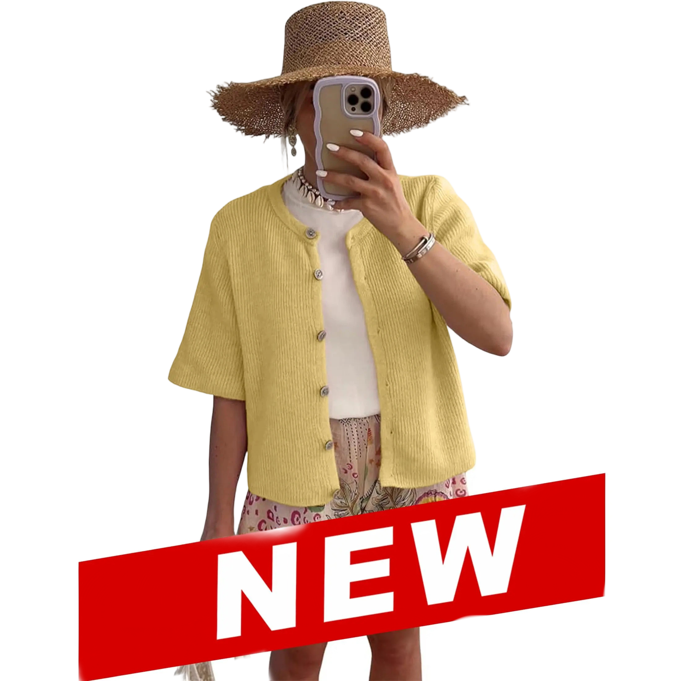 Women's Lightweight Ribbed Knit Cardigan