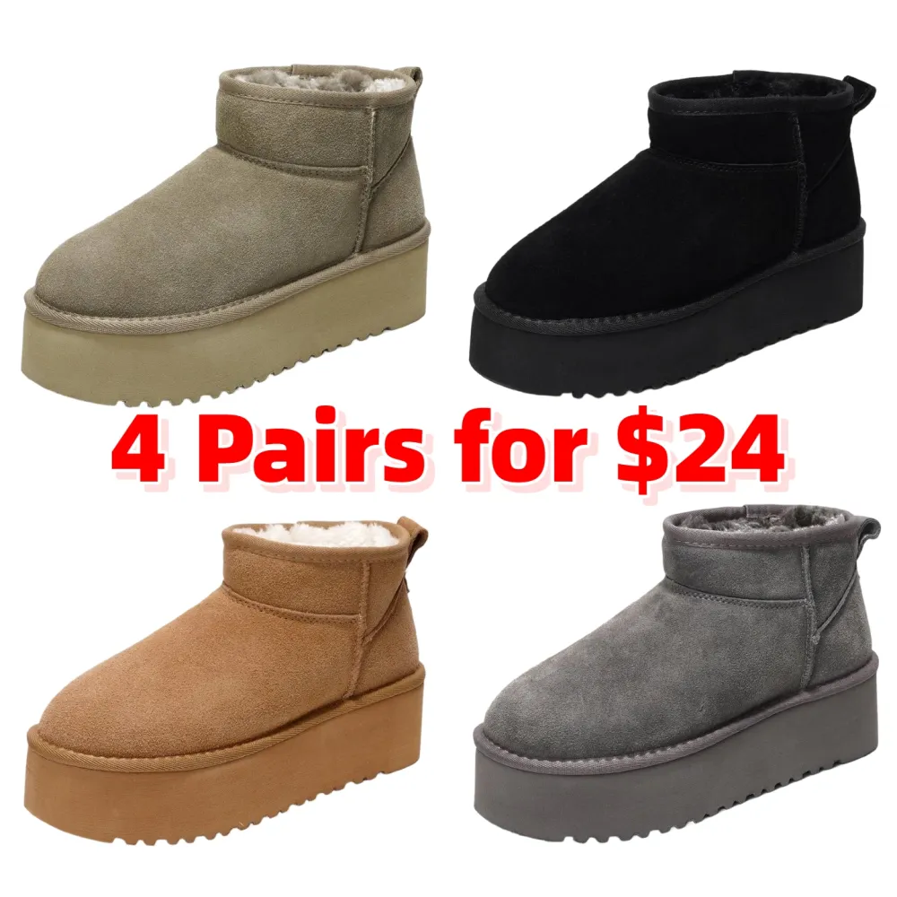 Women Lightweight Memory Foam Fuzzy Boots