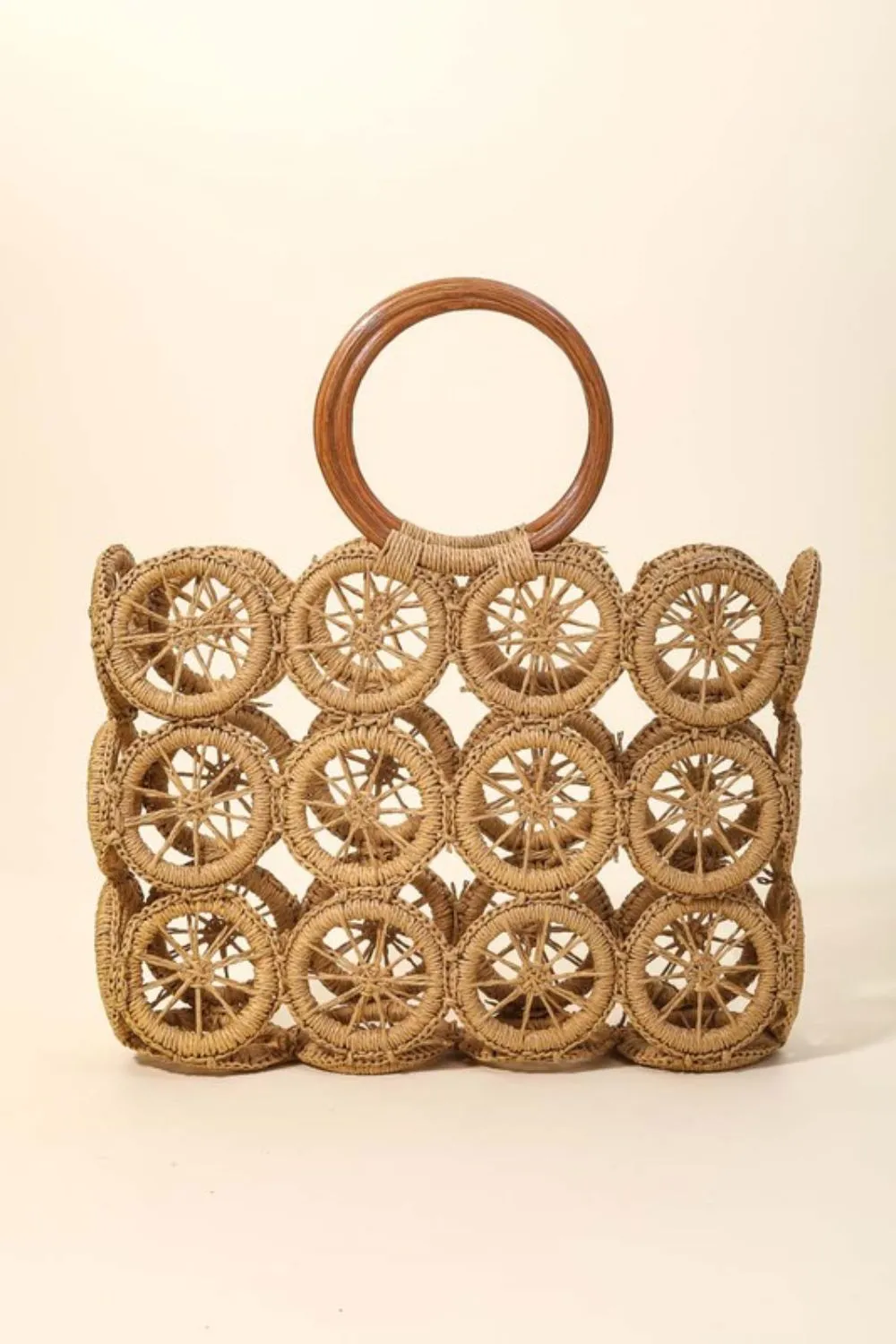 Fame Intricate Braided Wheels Handbag
