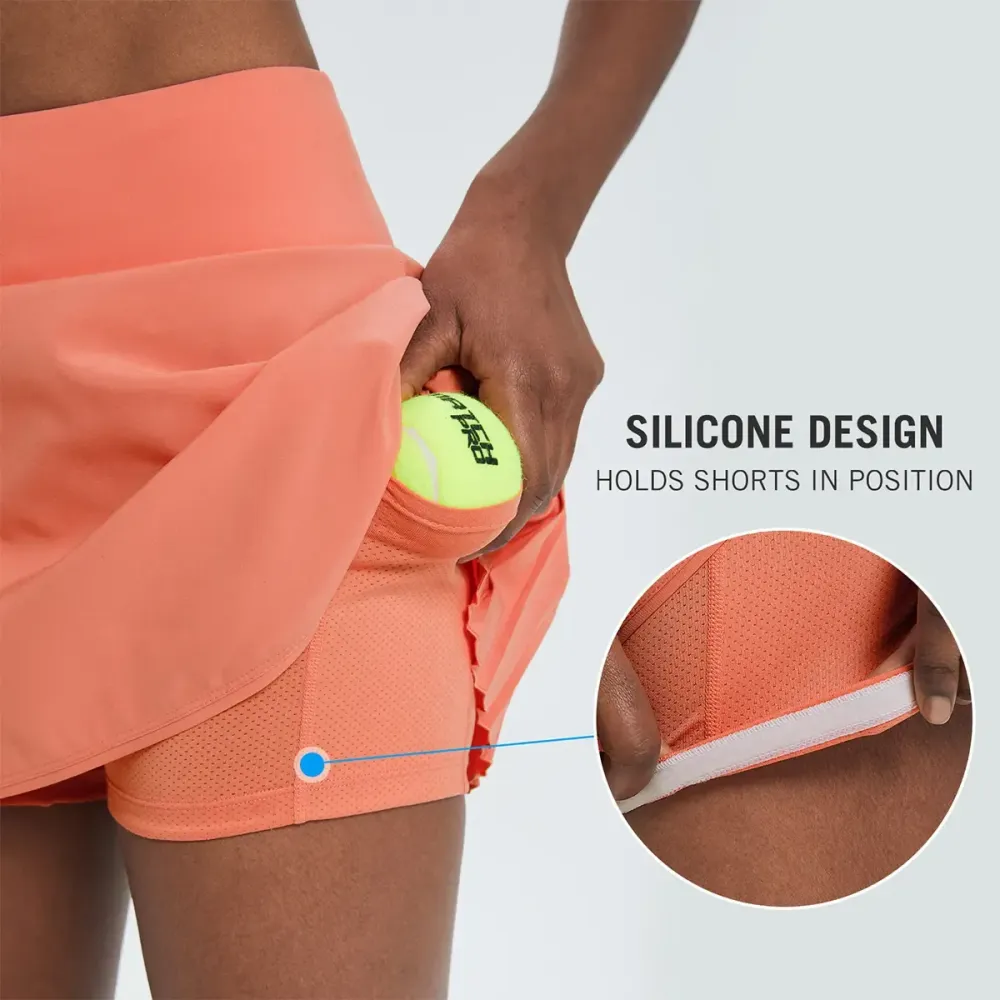 Women's Pleated Tennis Skirts Flowy High Waisted Lightweight Athletic Golf Outfits Skorts Skirts with Shorts