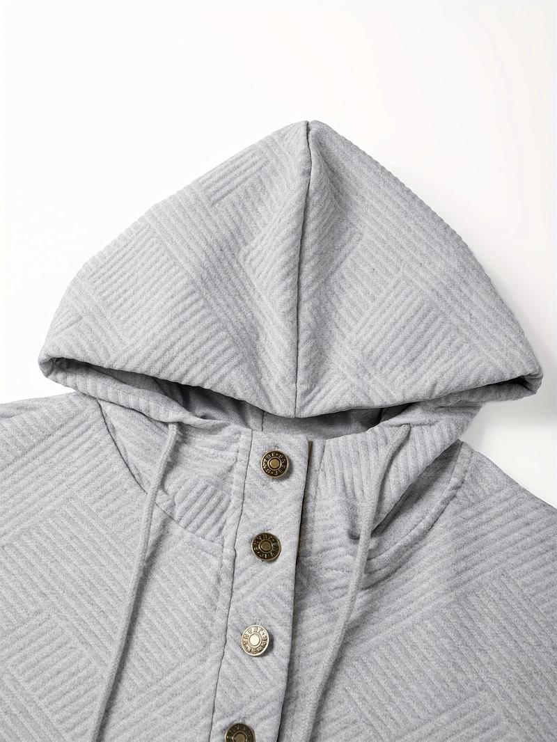 Men's Knit Jacquard Hoodie & Pants Two-Piece Casual Set