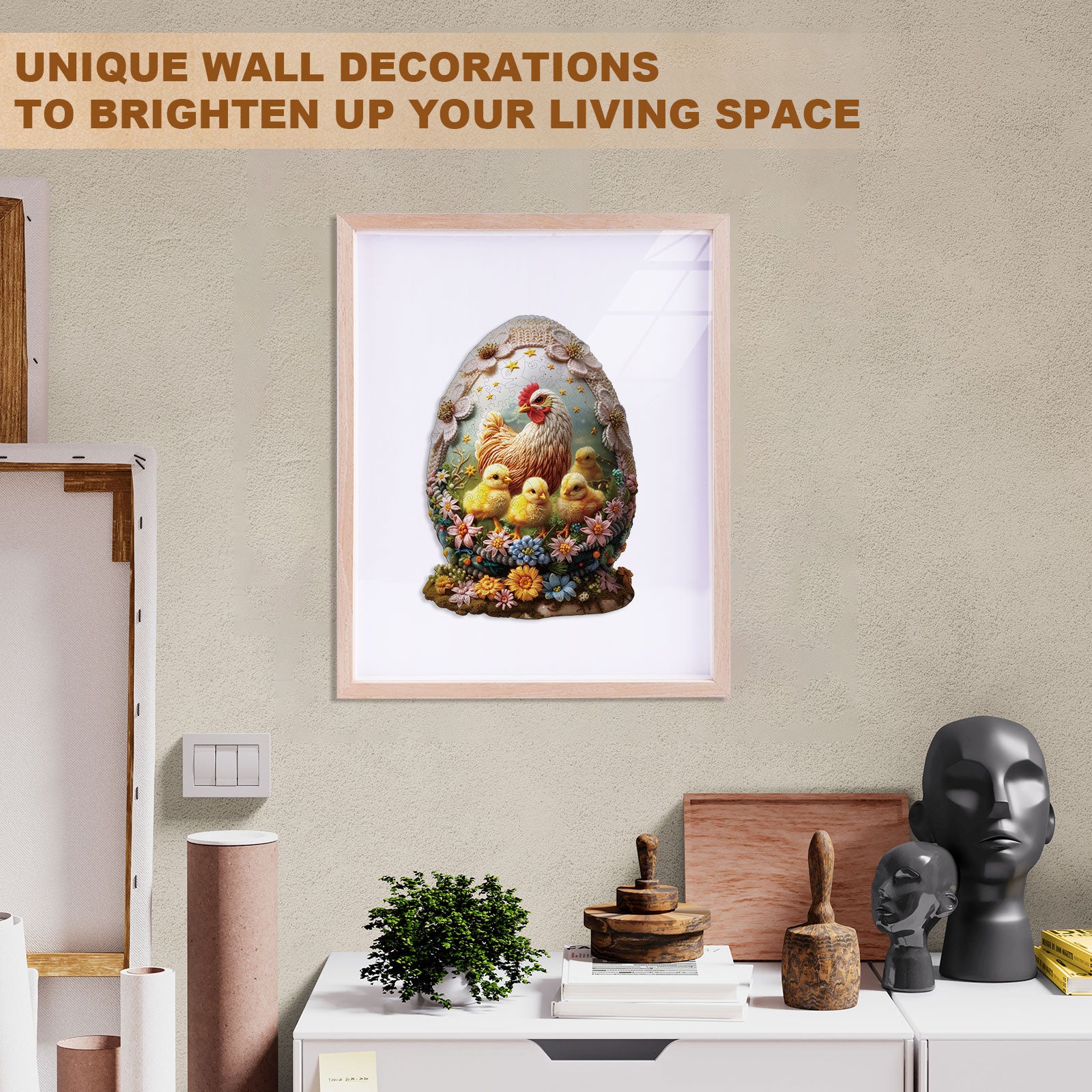 Mother’s Care Wooden Jigsaw Puzzle