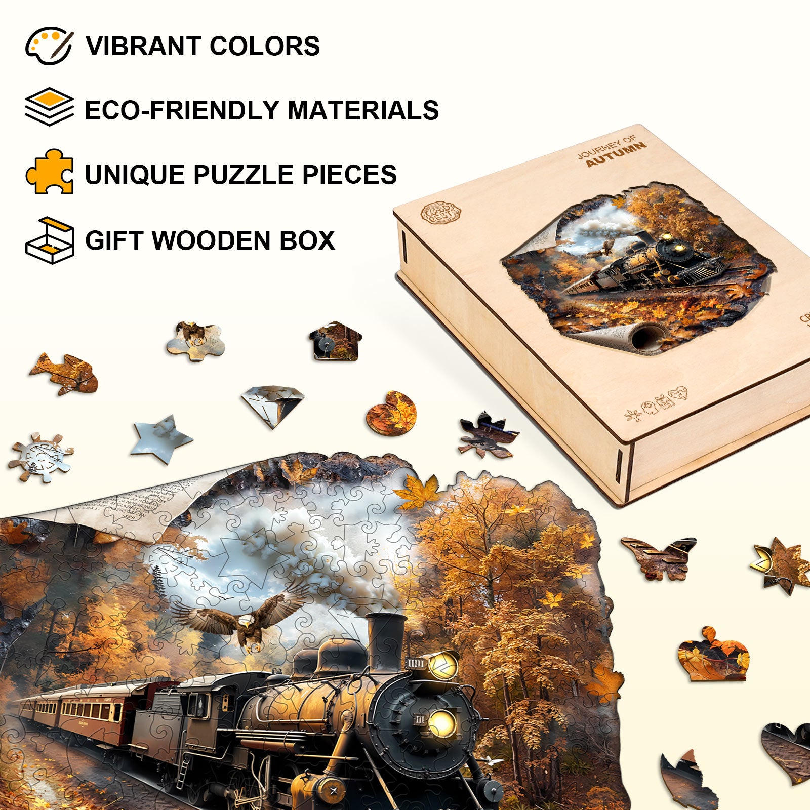 Journey of Autumn Wooden Jigsaw Puzzle