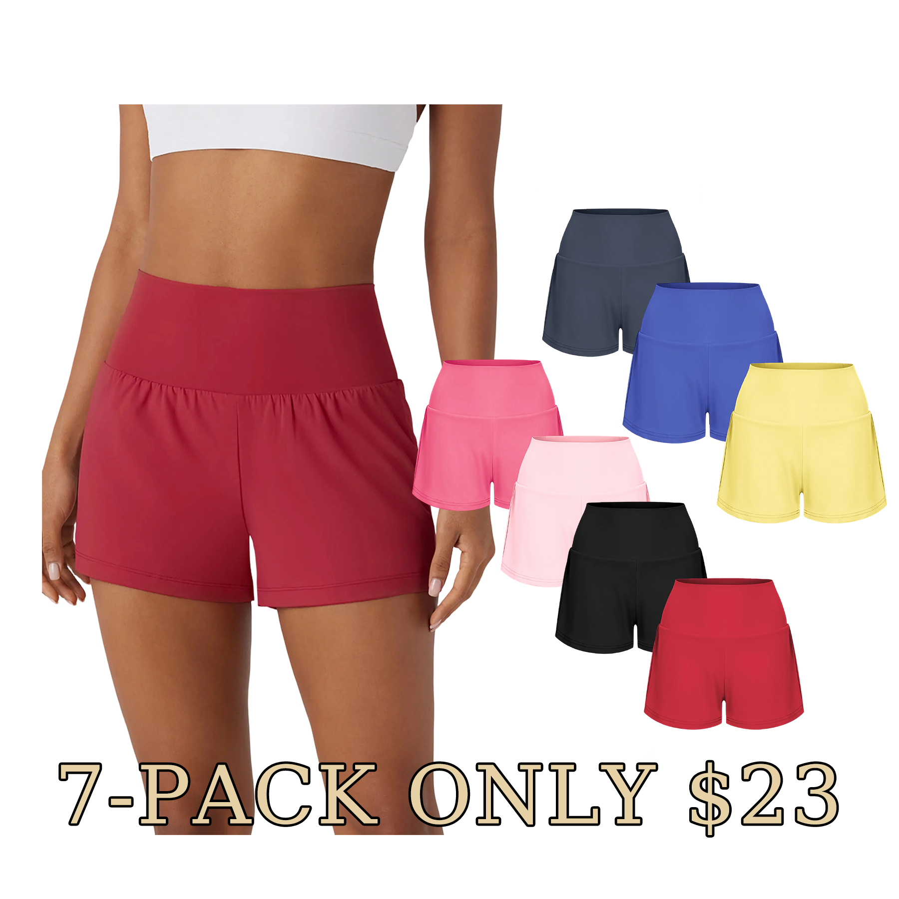 High-Waisted Pocket Yoga Shorts