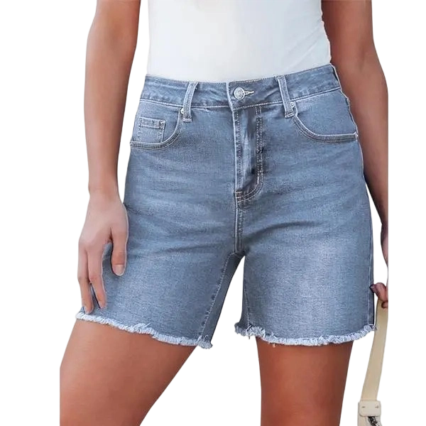 👖 Women’s High-Waisted Stretch Denim Shorts