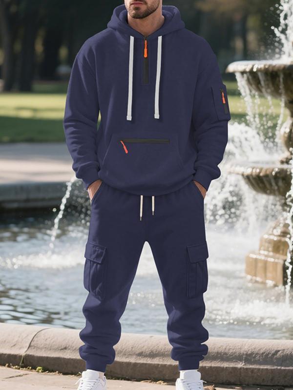 Men’s Winter Fleece-Lined Jacket & Pants Set