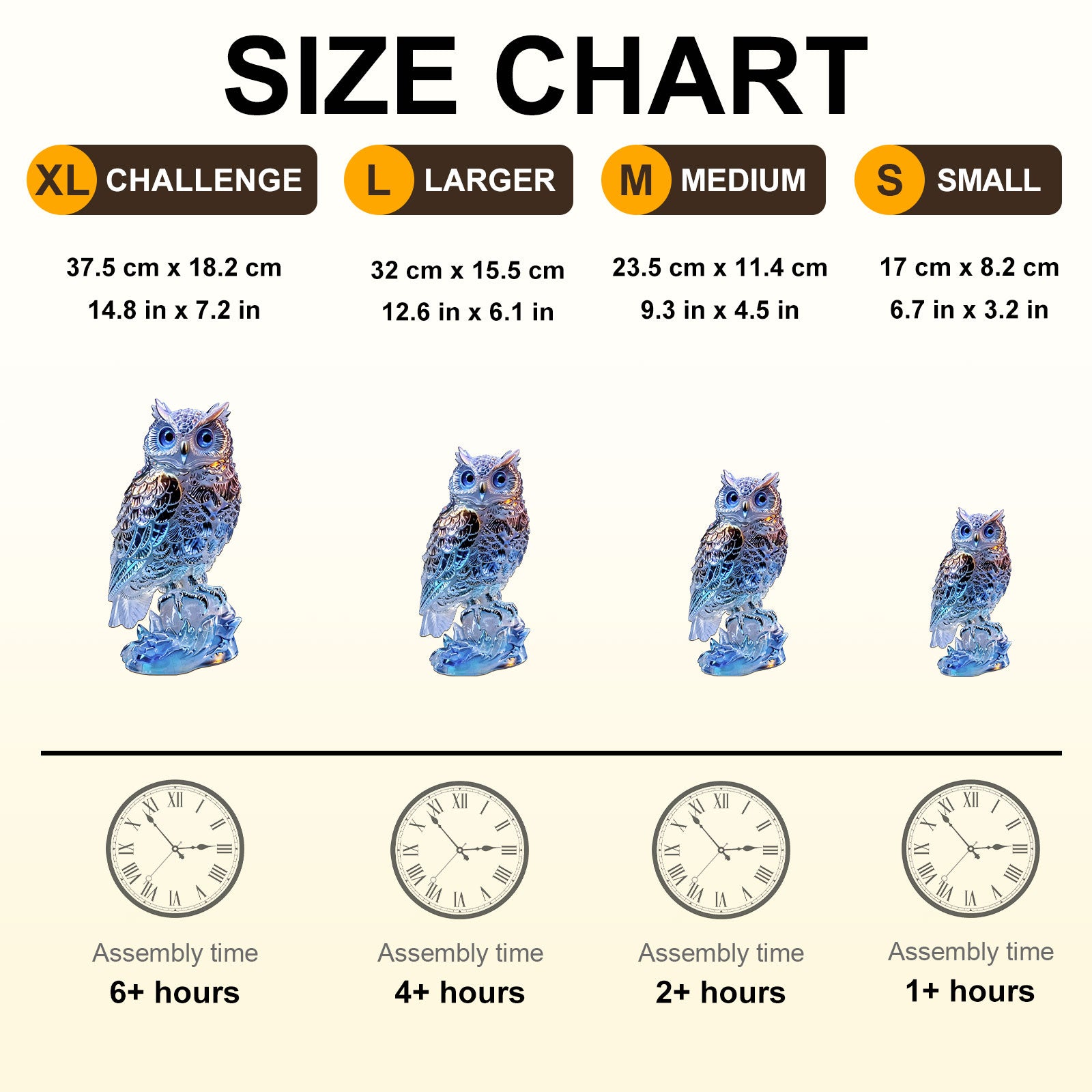 Neon Owl Wooden Jigsaw Puzzle