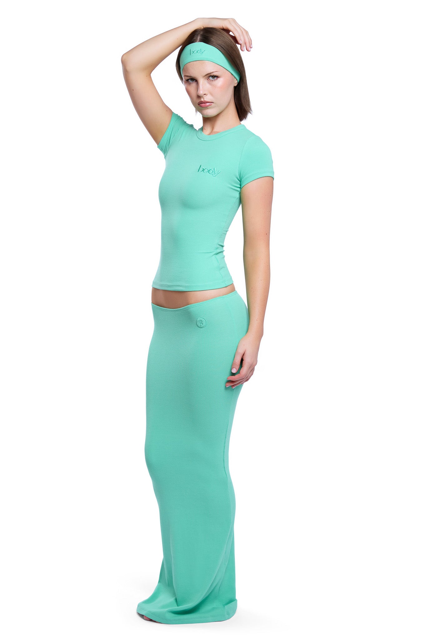 RIBBED SHIRT ESSENTIAL (TEAL)