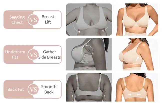 Underwire Adjustable Deep V-neck Bra