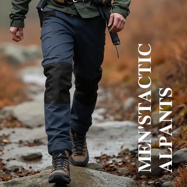 Men's Tactical Work Pants are equipped with a stretched waistband and pockets