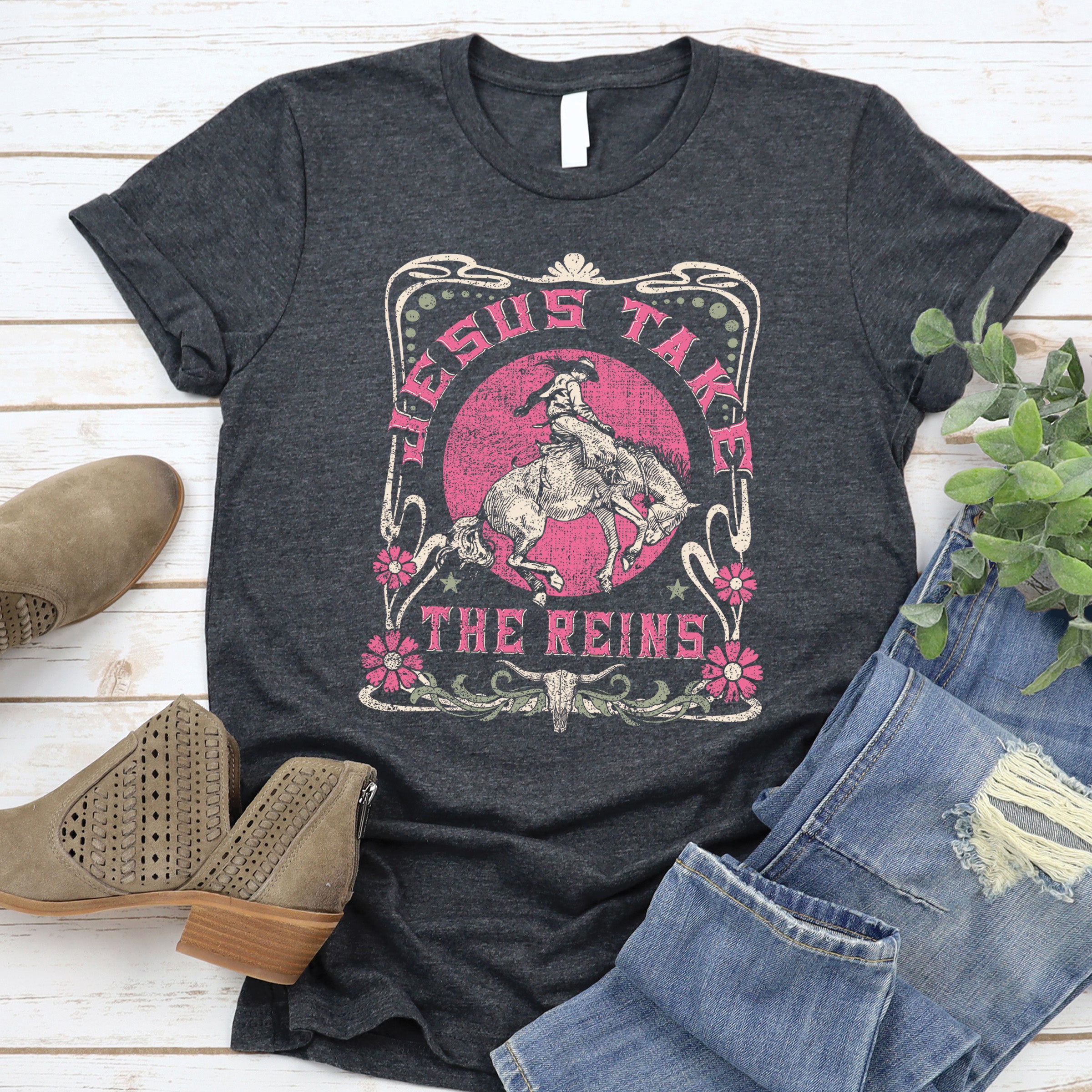 Jesus Take the Reins Tee