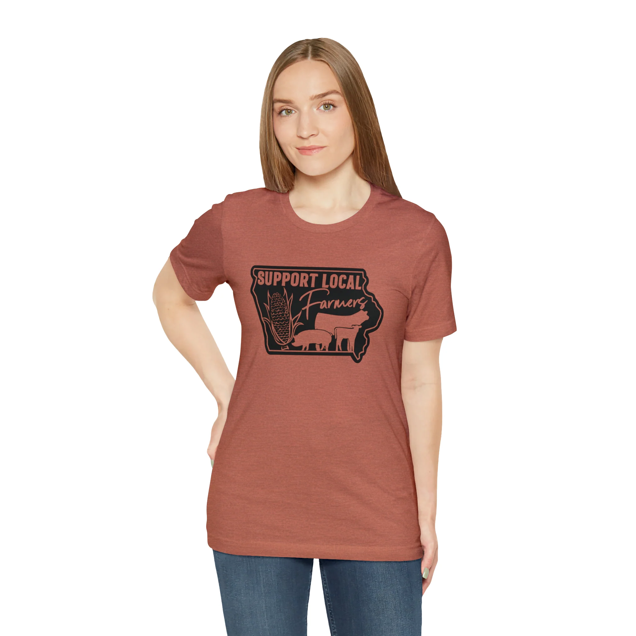 Iowa Farmer Unisex Jersey Short Sleeve Tee