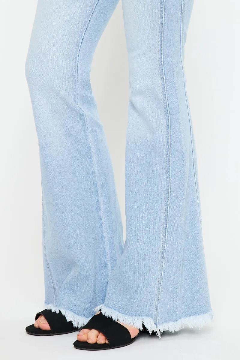 High Rise Curvy Flare Jeans