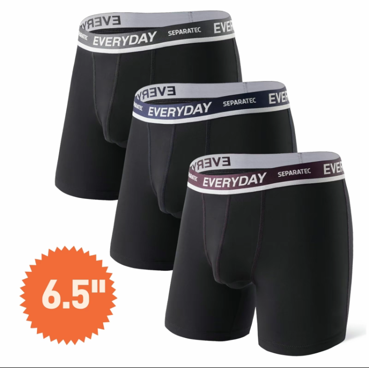 Men's Cotton Boxer Briefs 3/7 Pack – Dual Pouch, Breathable, Bulge Enhancing, Everyday Comfy Underwear for All Seasons