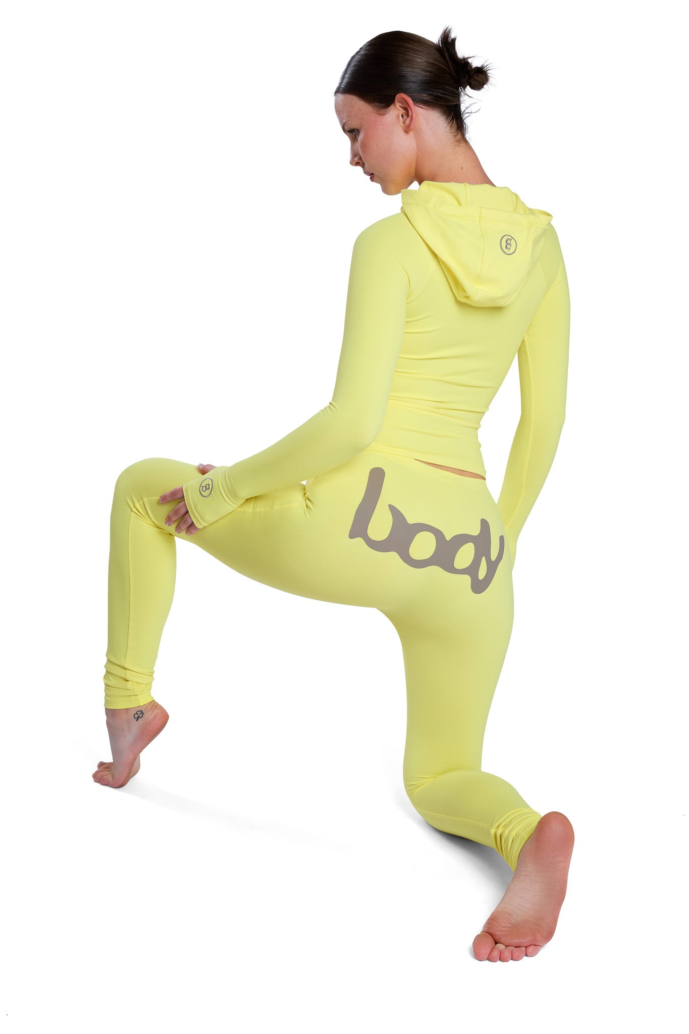 BASICS ULTRA LOW-RISE LEGGINGS 2.0 (CANARY YELLOW/TAUPE)