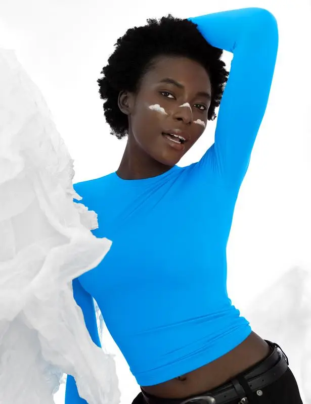 Long Sleeve Basic Tee Women's Crew Neck Slim Fit Tops Streetwear Minimalist Double Layer Compression Tee