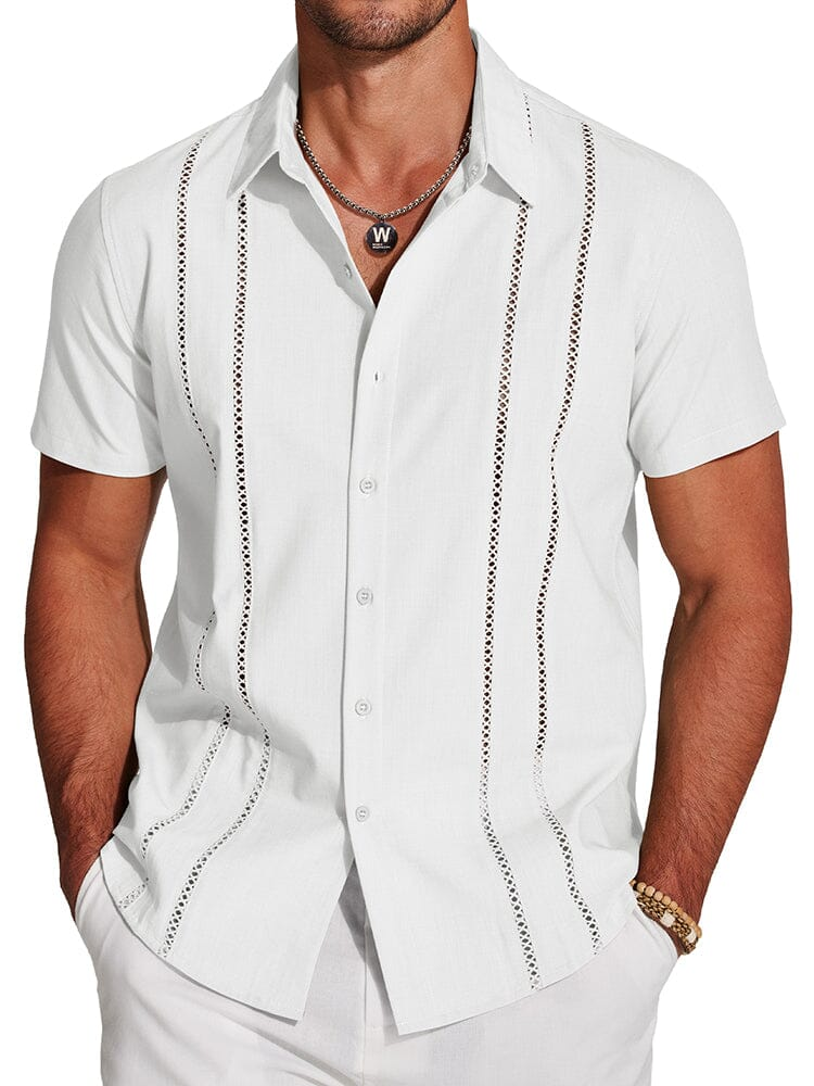 Men's Cuban Guayabera Shirt – Casual Summer Menswear Top