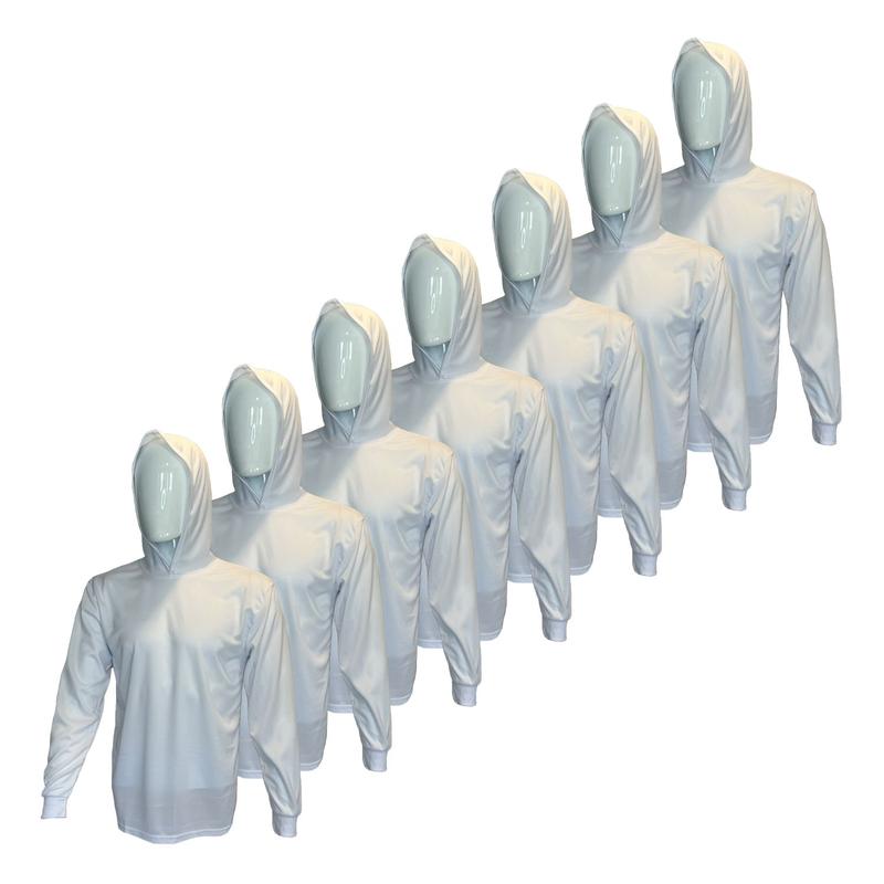 7 SHIRT PACK Hi Visibility ultra light weigh Long sleeve hoodie shirt