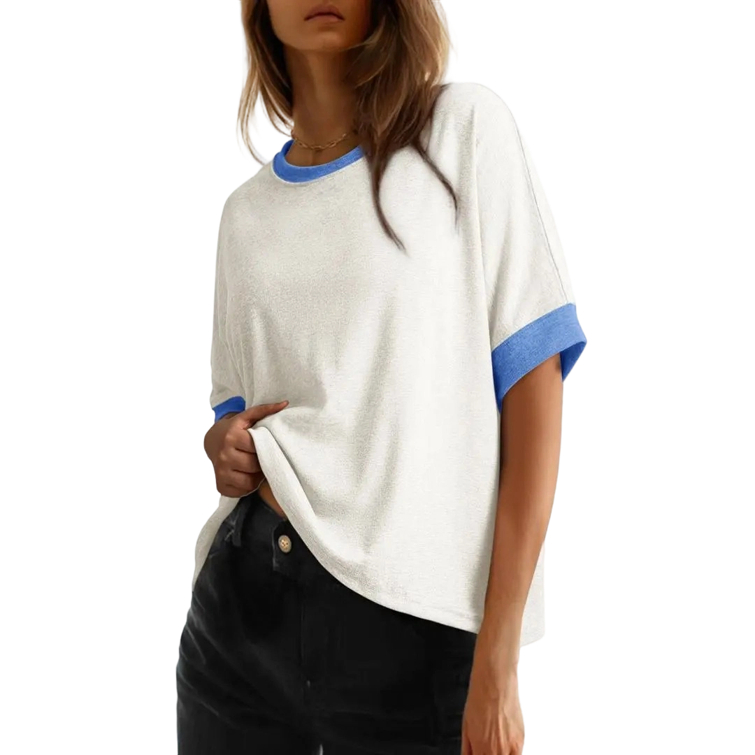 Women's Tops for Women 2026 Loose Oversized Basic Tee Comfortable Soft Fabric Flattering Fit - Womenswear