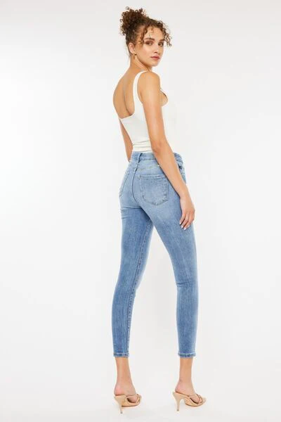 High Waist Cat's Whiskers Skinny Jeans