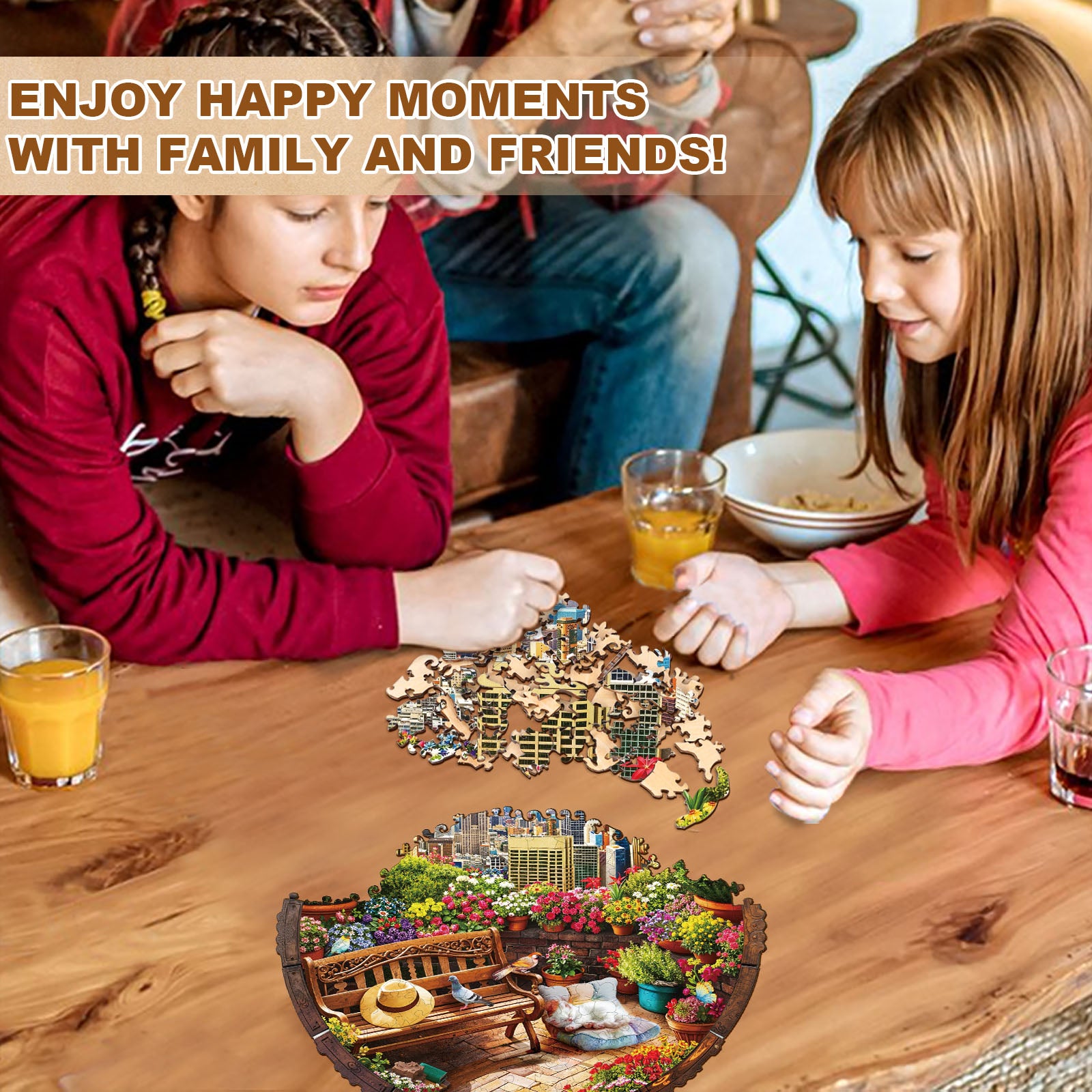 Rooftop Garden Wooden Jigsaw Puzzle