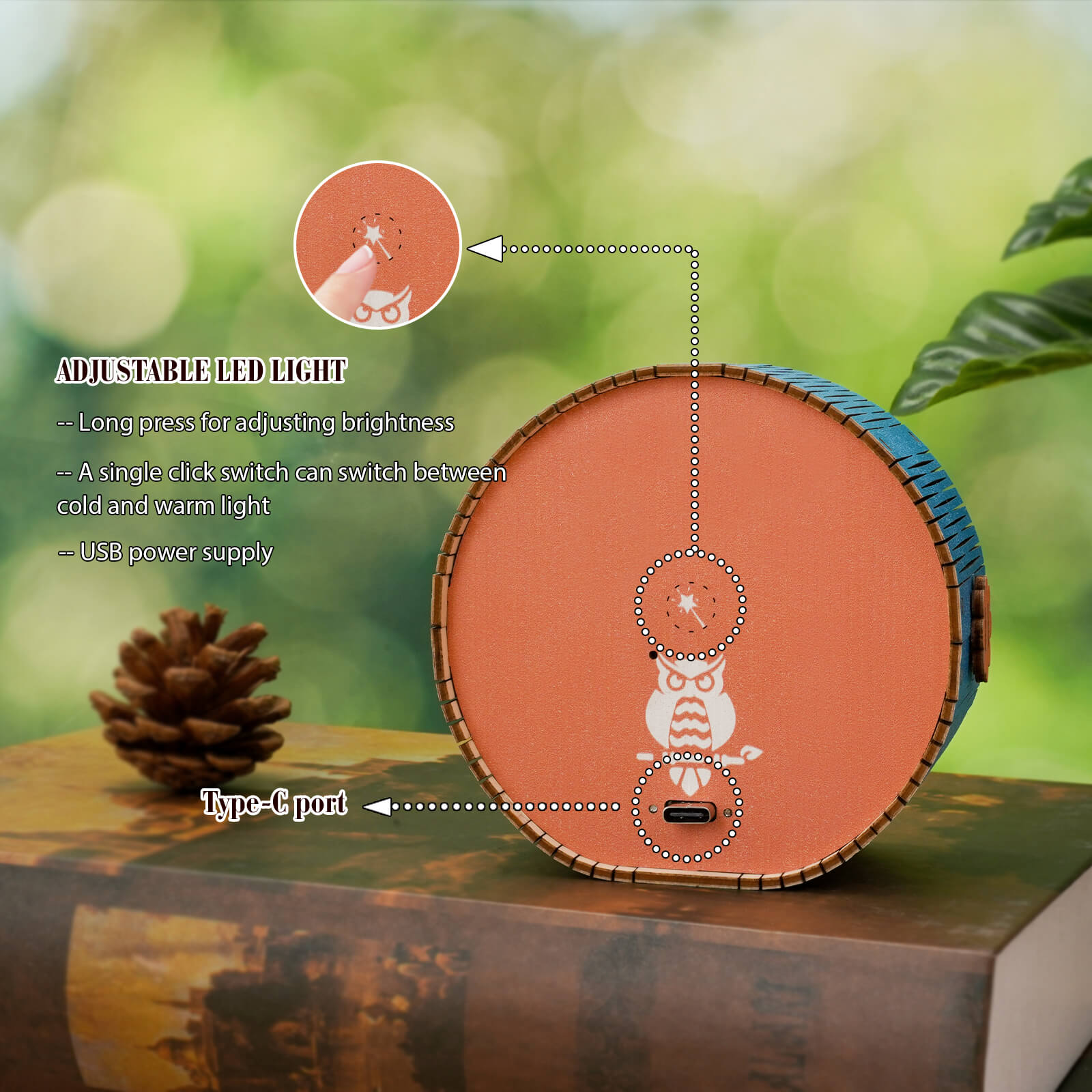 Forest Fantasy Owl Kit- 3D Wooden Puzzle Night Light