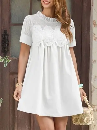 Elegant Lace Summer Mini Dress for Women