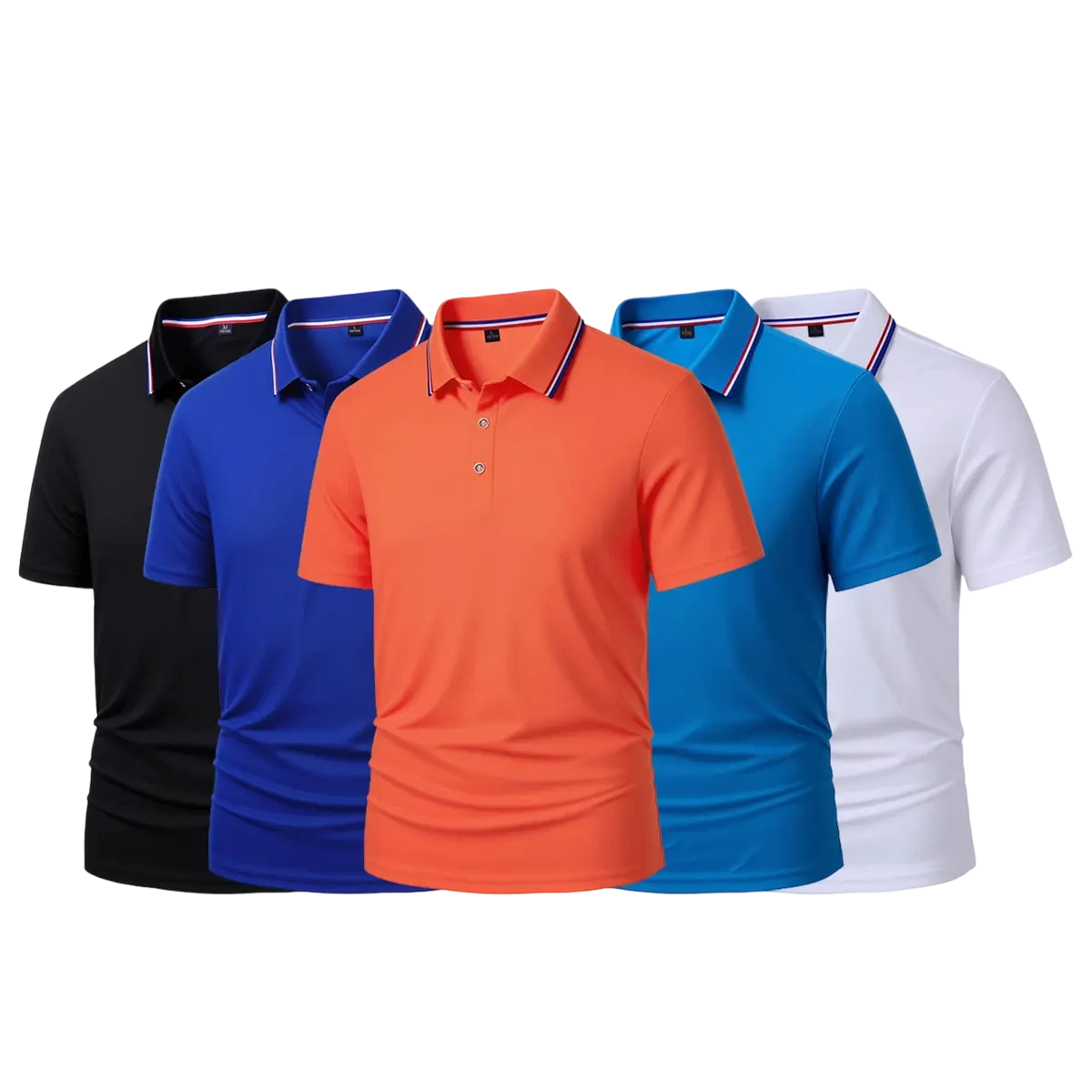 Men's Quick Dry Color Block Striped Polo Shirt, Classic Button-Down Collar Top, Trendy Casual Sports Short Sleeve Polo, Suitable for Everyday Activities, Playing Ball, Golf, Outdoor Sports