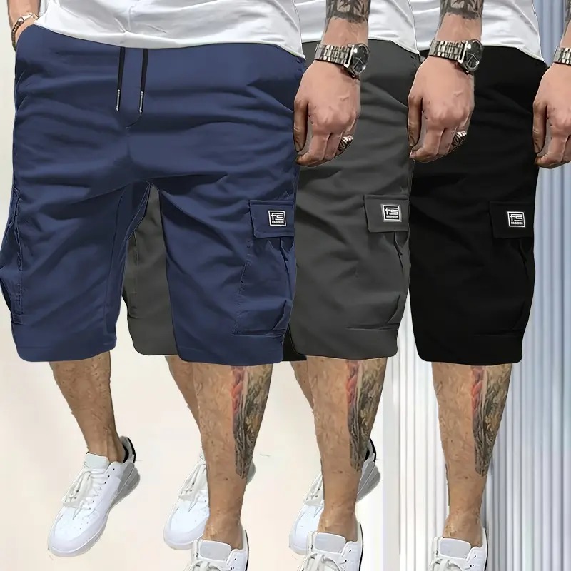 Men's Shorts Slanted Pockets Versatile Casual Wear