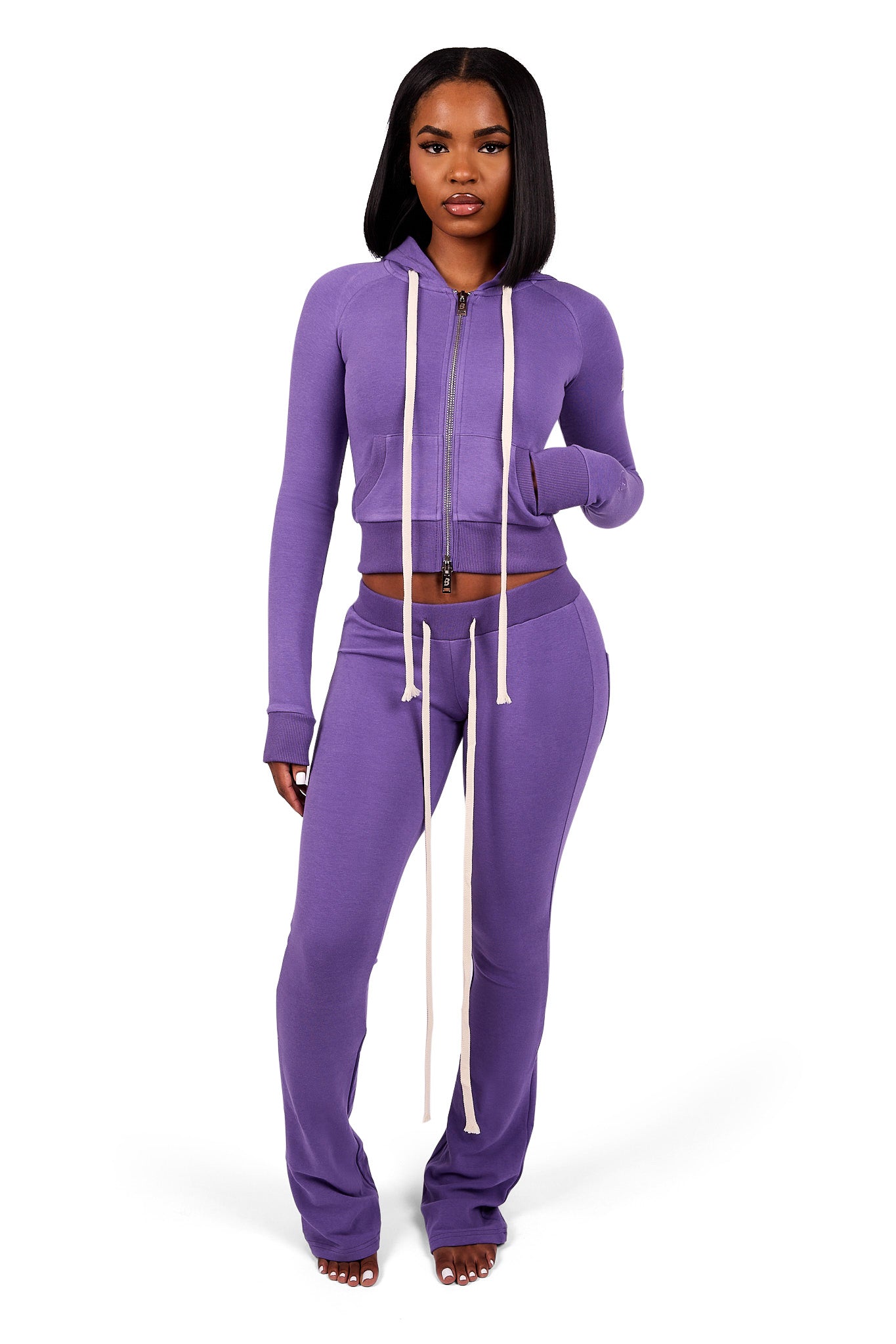 BODY KNITWEAR PANTS (VIOLET)