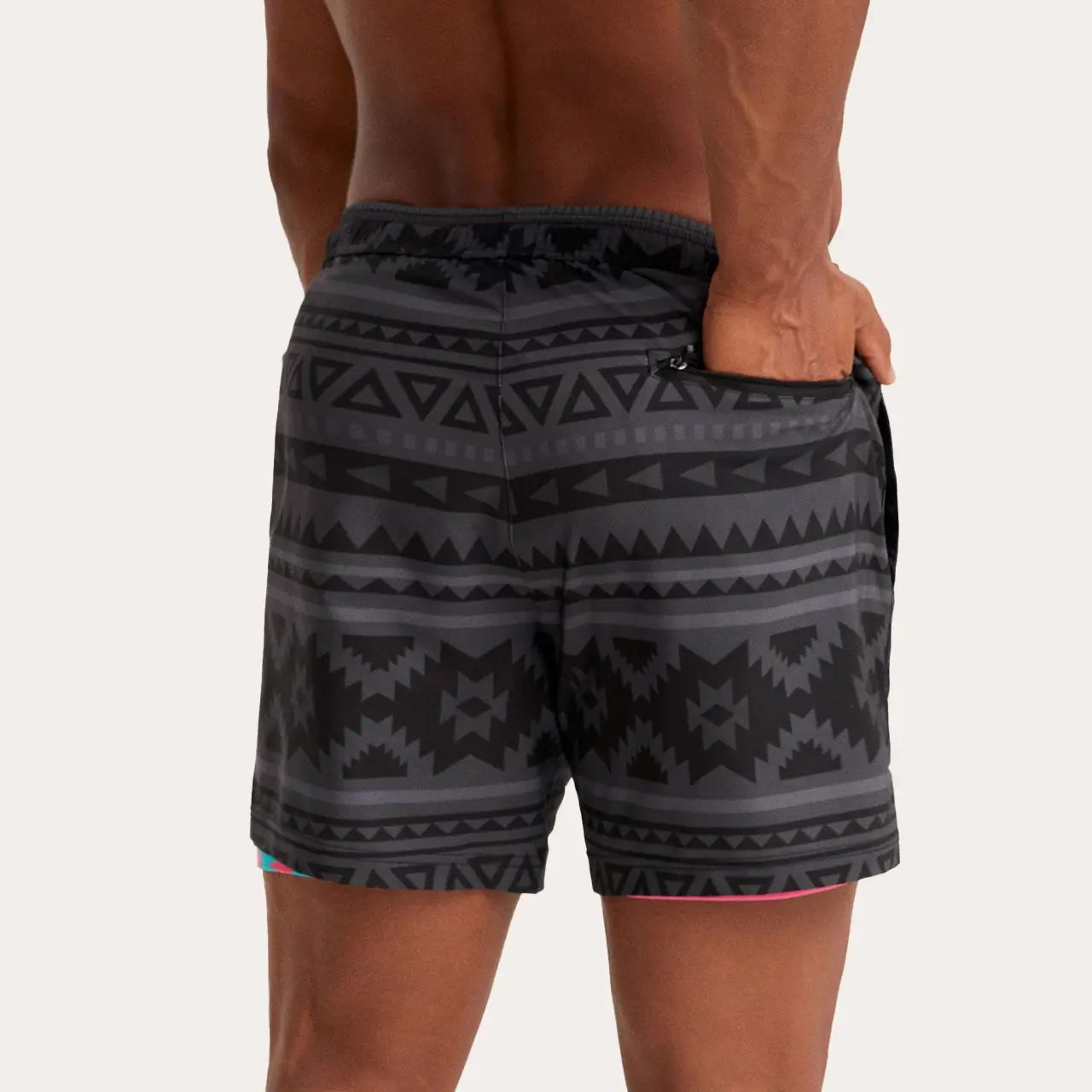 2 in 1 Stretch Short Lined Black Mayan Gym Shorts, Breathable Comfort Workout Athletic Training Shorts with Phone Pockets,Lightweight Quick Drying Drawstring Sports Shorts for Gym Fitness,Outfits Going Out Outfit, Menswear Clothes Bottoms