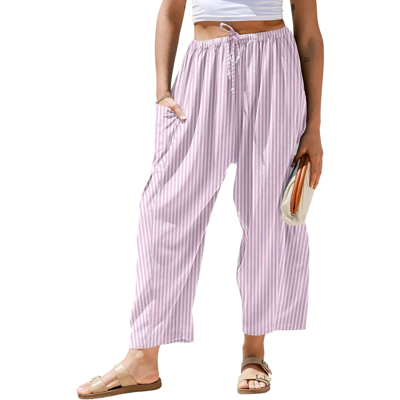 Women's SS26 Wide Leg Gingham Plaid Pants💐