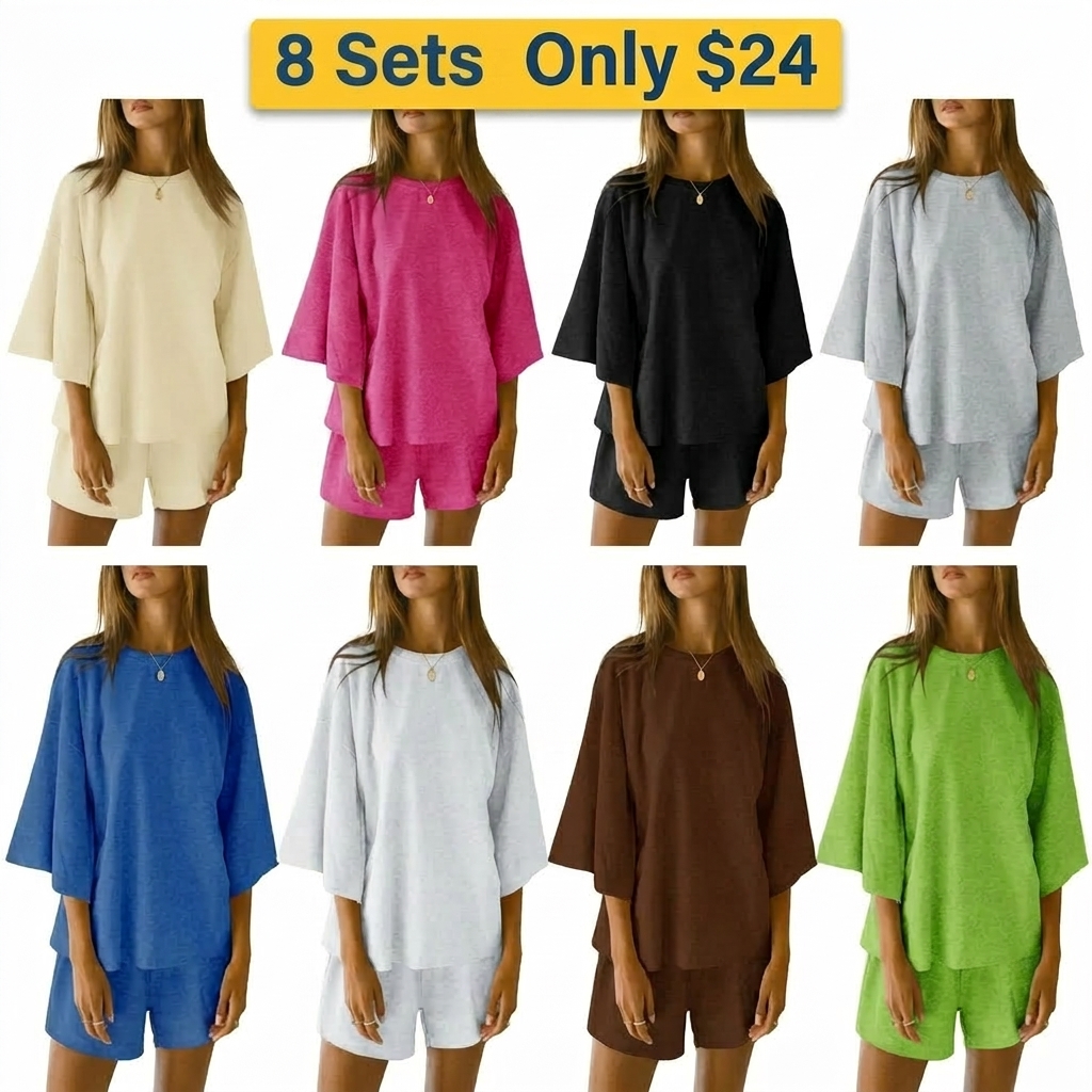Women's 3/4 Sleeve Lounge Set