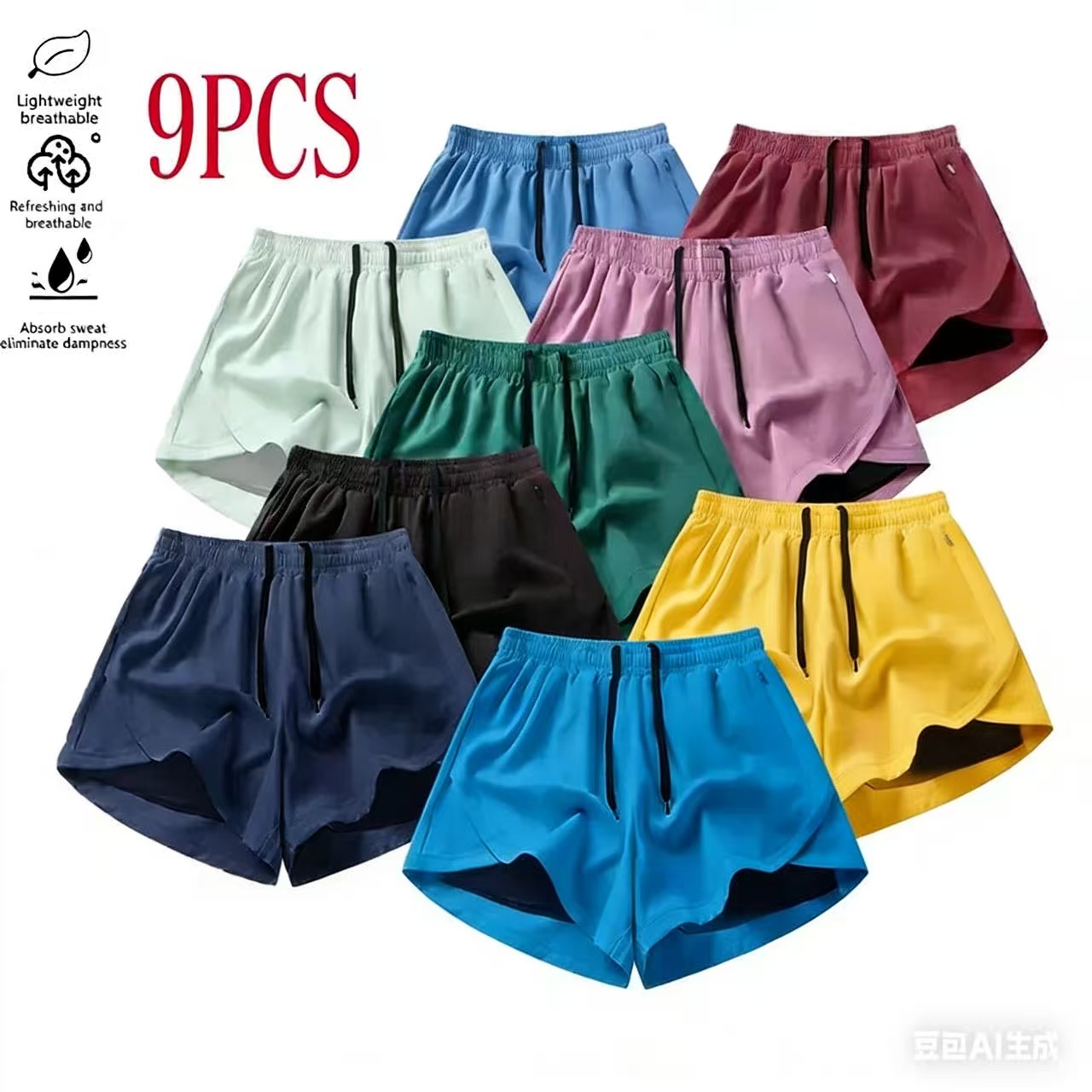 🌞 Women's Quick-Dry Summer Drawstring Shorts – 5-Pack