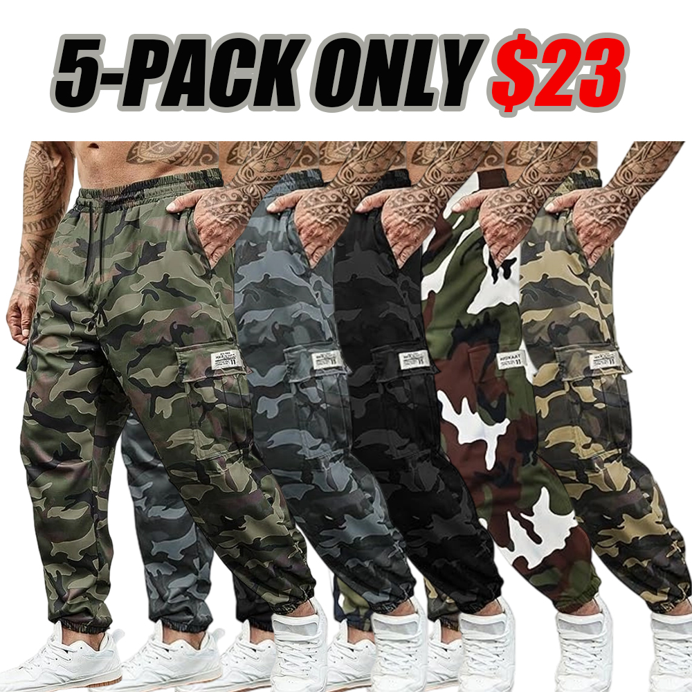 Men's Multi - Pocket Streetwear Cargo Pants - Rugged Durable Construction