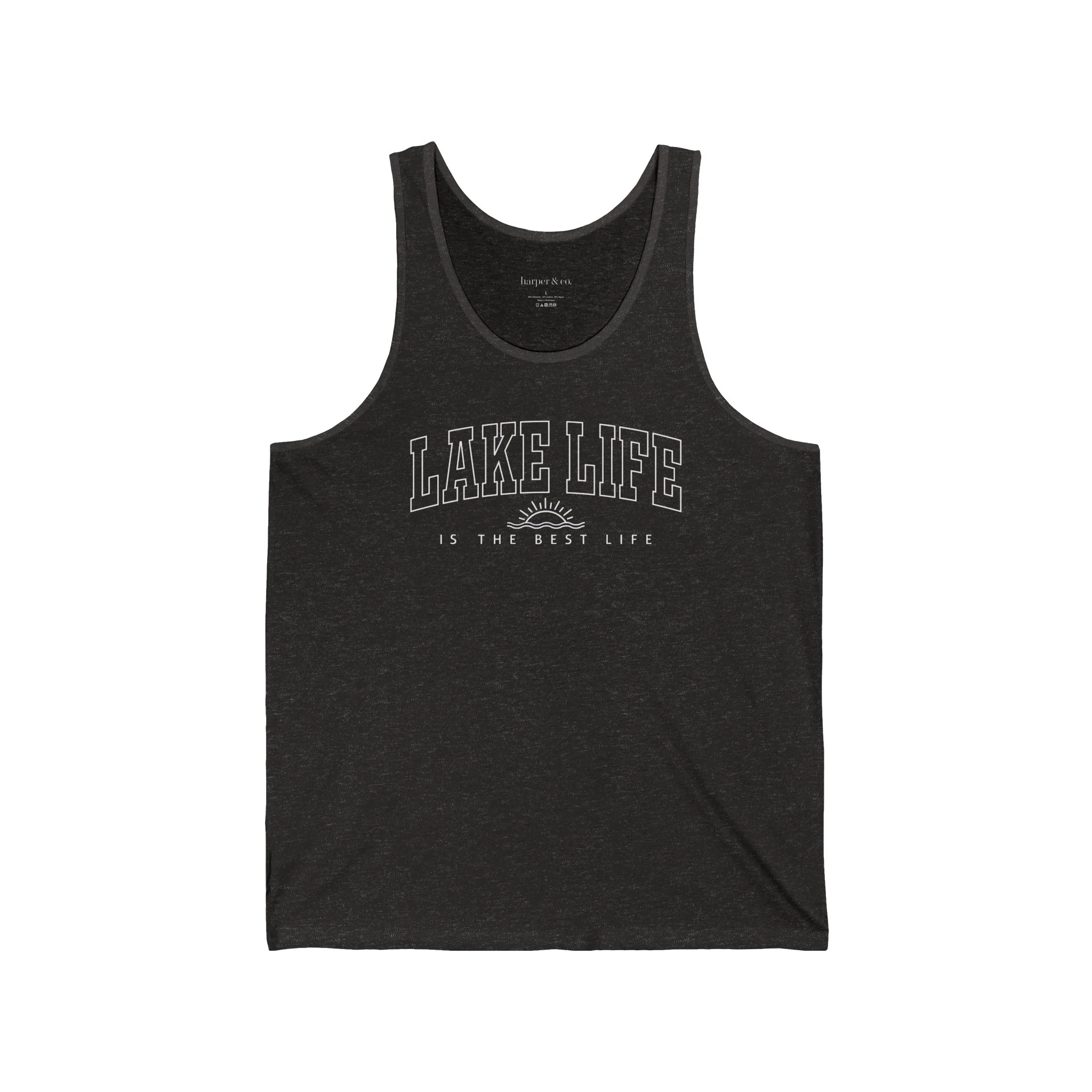 Lake Life Unisex Jersey Tank - Perfect for Summer Days at the Shore