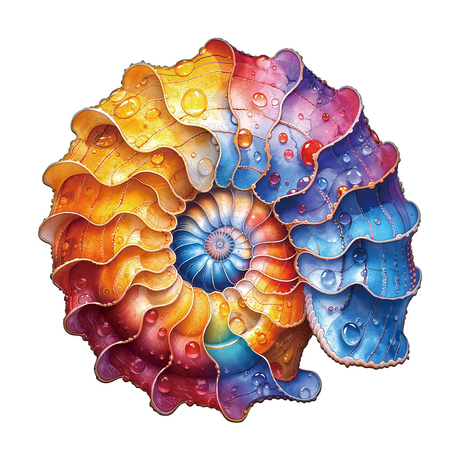Colored conch Wooden Jigsaw Puzzle